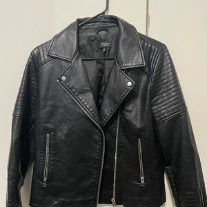 Topshop Men's Black Biker Jacket